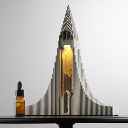 Hallgrímskirkja Aroma Diffuser Lamp – Illuminate Tranquility