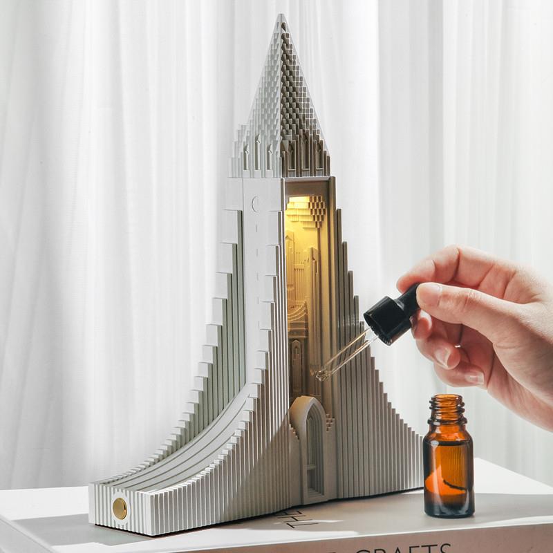 Hallgrímskirkja Aroma Diffuser Lamp – Illuminate Tranquility